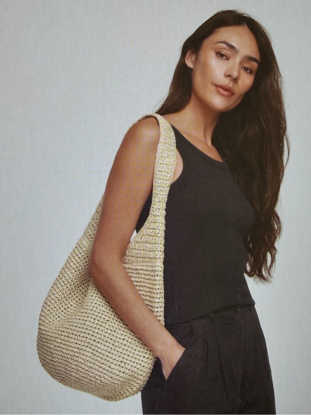 Banana Republic Natural Raffia Tote Bag - Picture 3 of 5